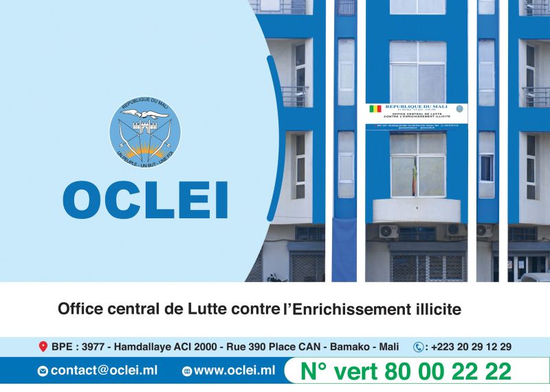 L’OCLEI sous la présidence de Moumouni Guindo : Identification de 500 biens immobiliers liés à une quarantaine de personnes